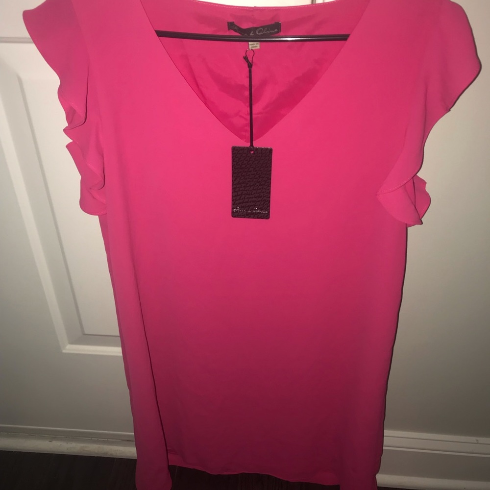 Pink Rose & olive dress